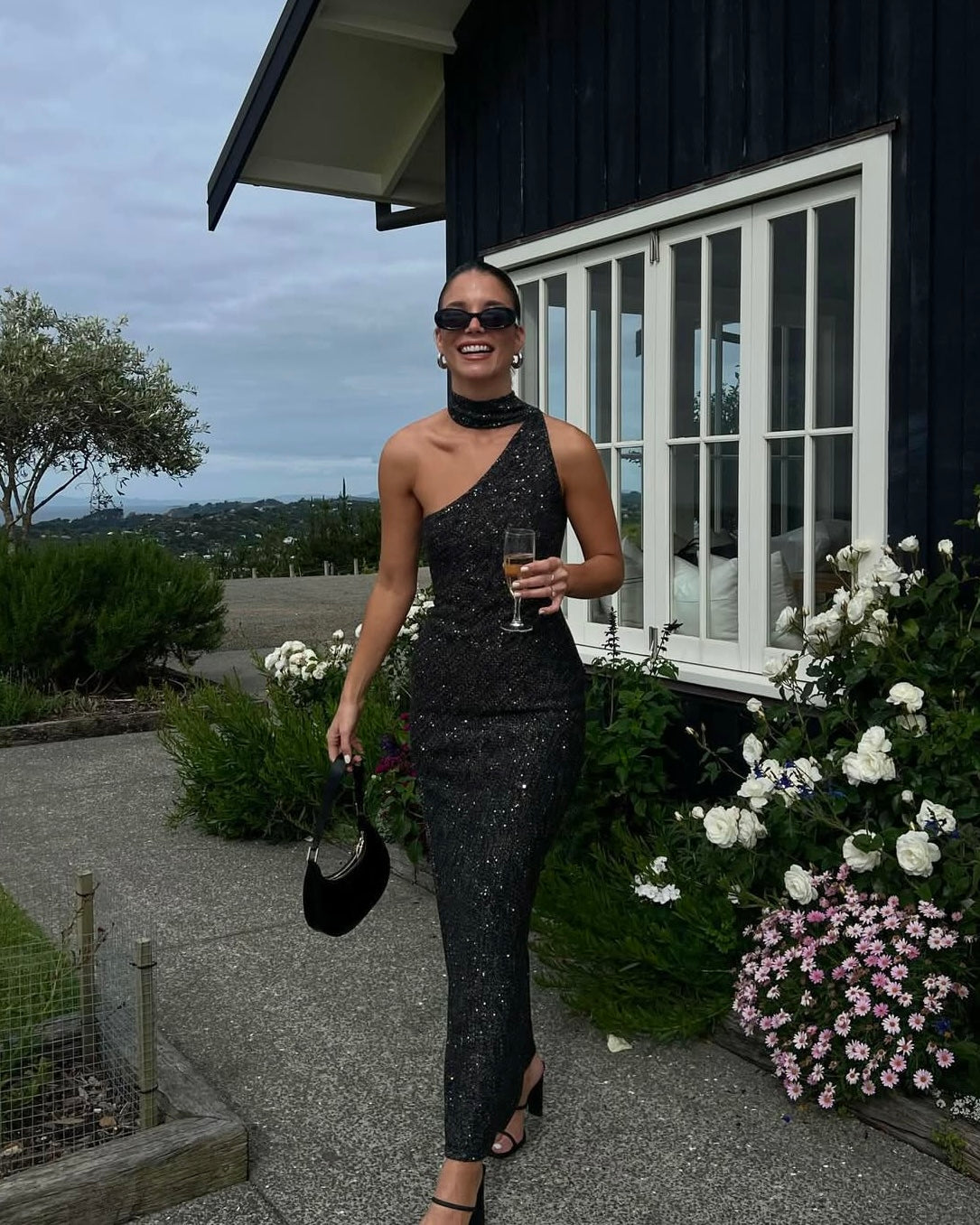 Jennifer Dress - Charcoal Sequin Book My Look Brisbane Jennifer Dress - Charcoal Sequin Book My Look Brisbane