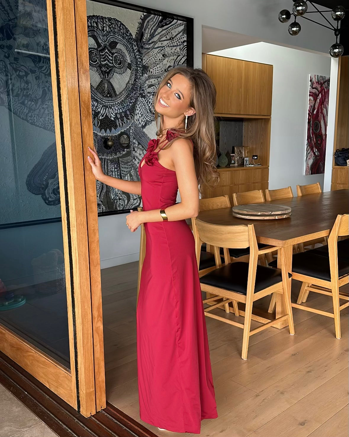 Celosia Dress - Wine