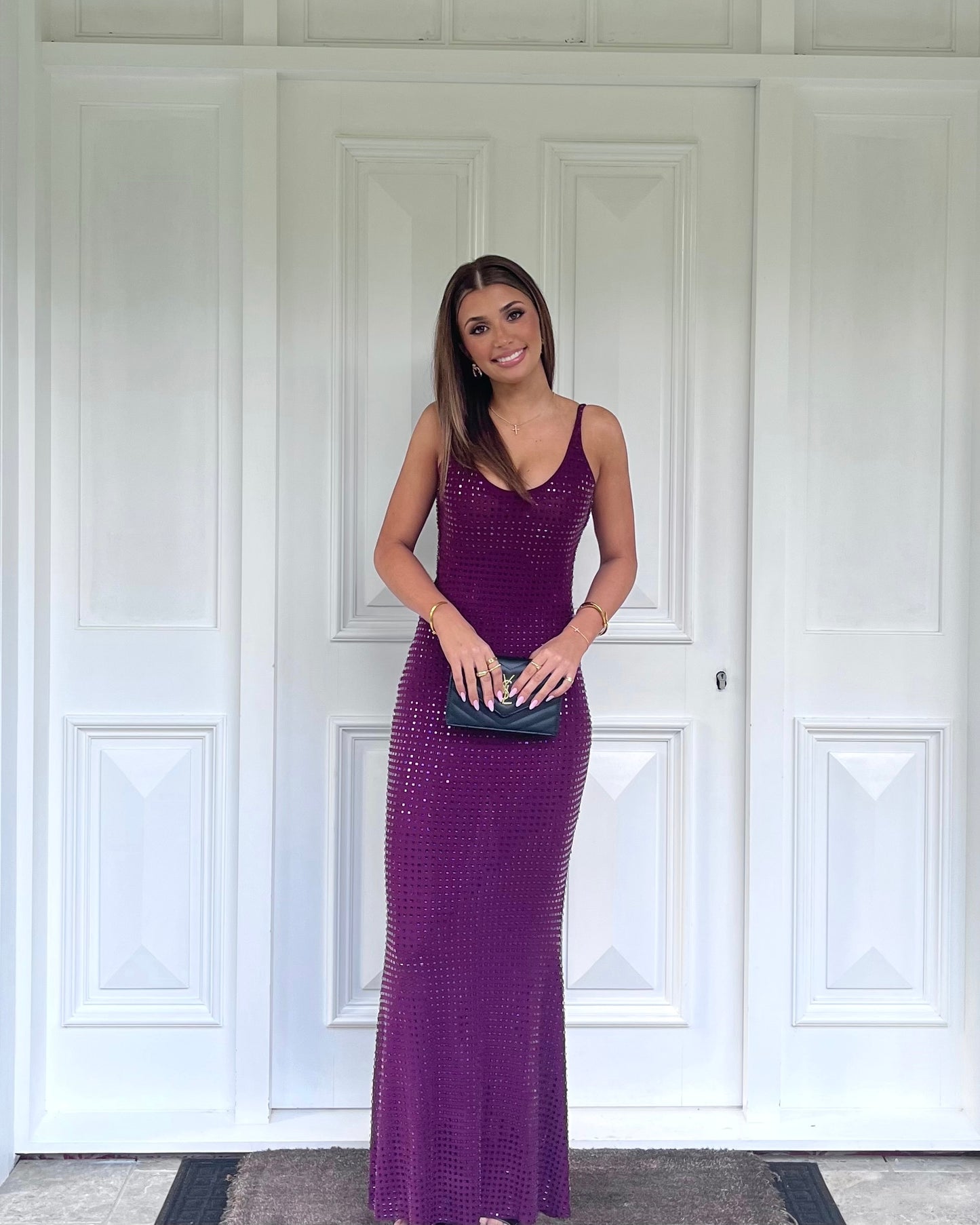 Pam Square Diamante Maxi - Berry