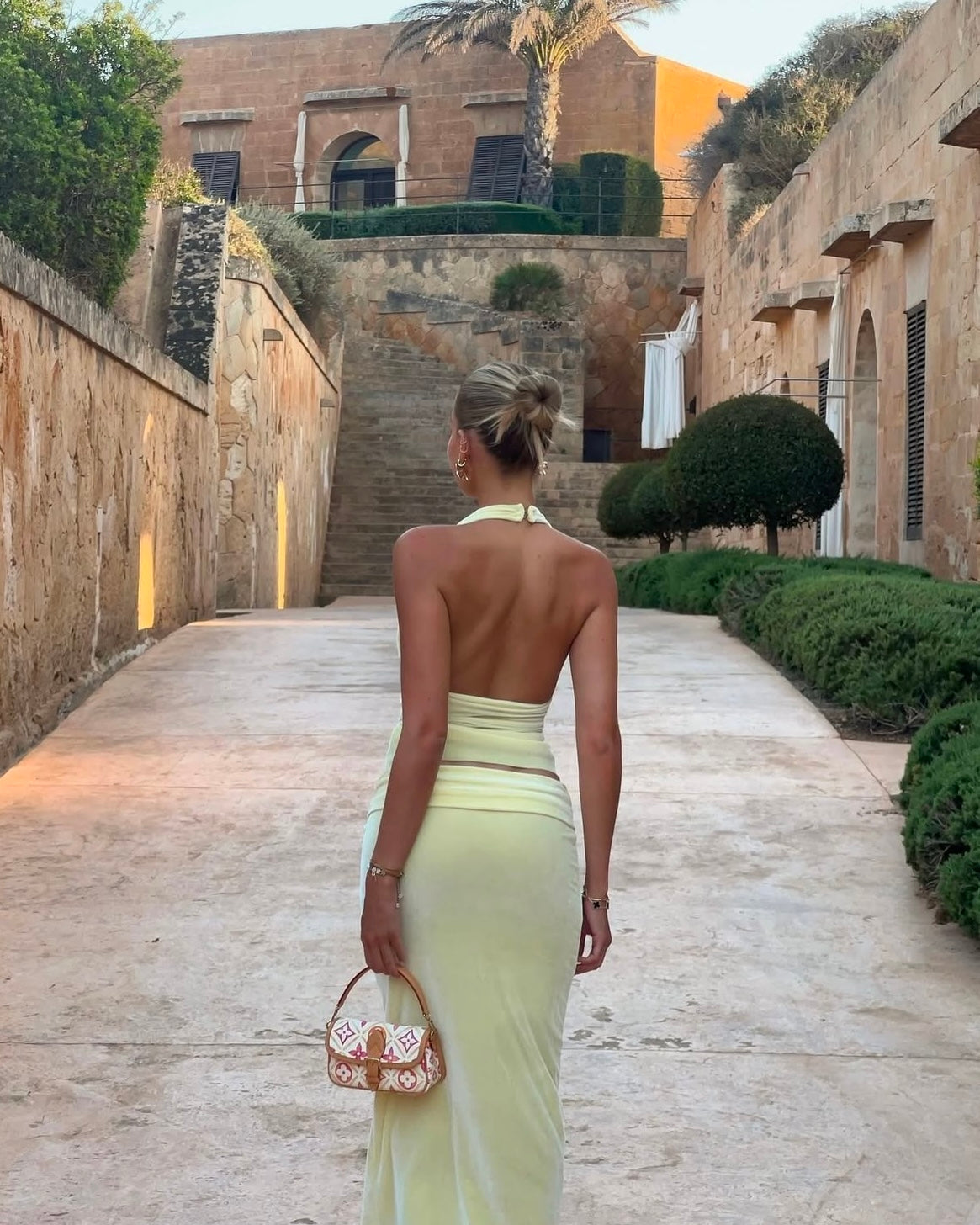 Goldie Top and Martini Maxi Skirt - Lemon