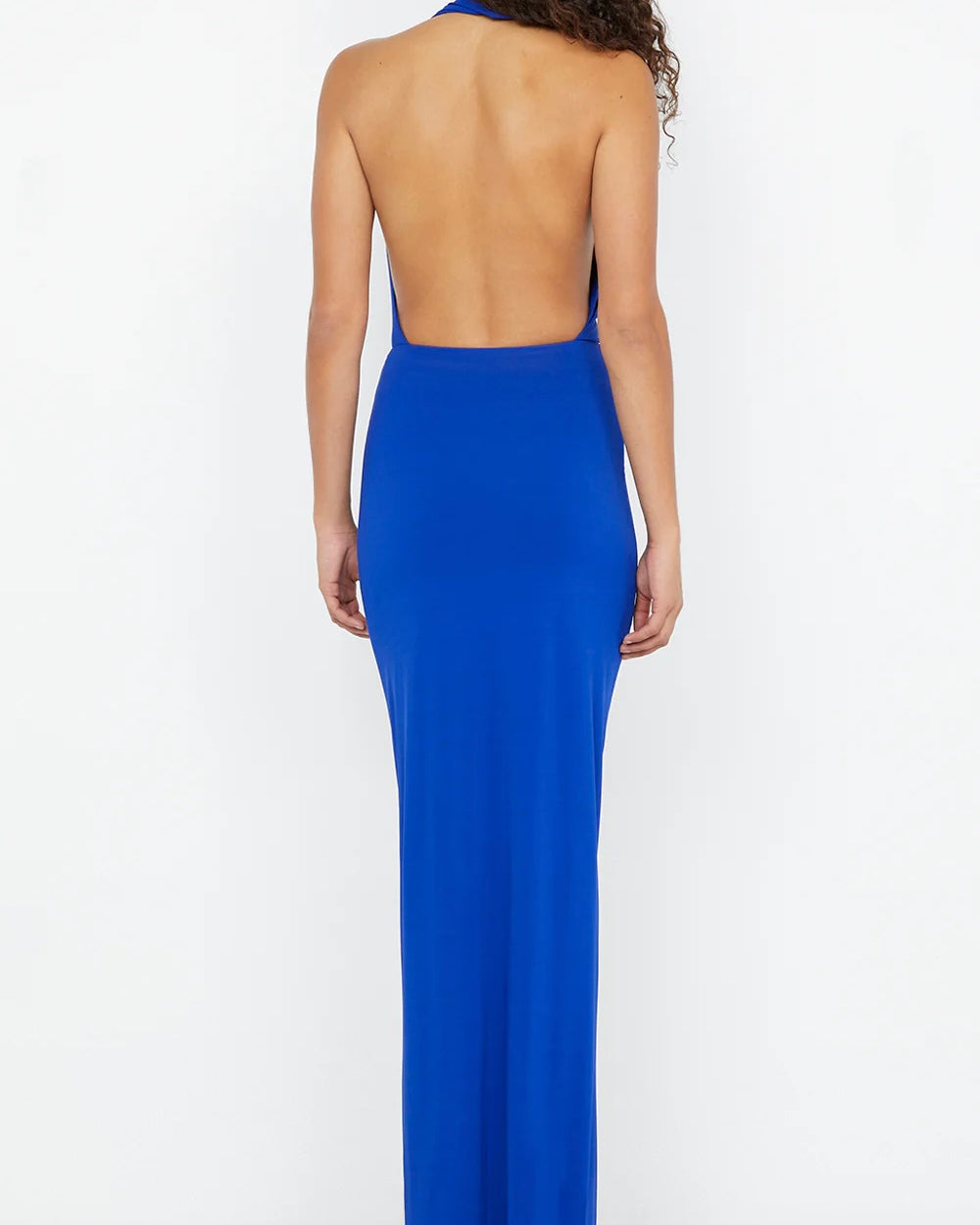 Nessie Cowl Maxi Dress - Ultramarine Blue