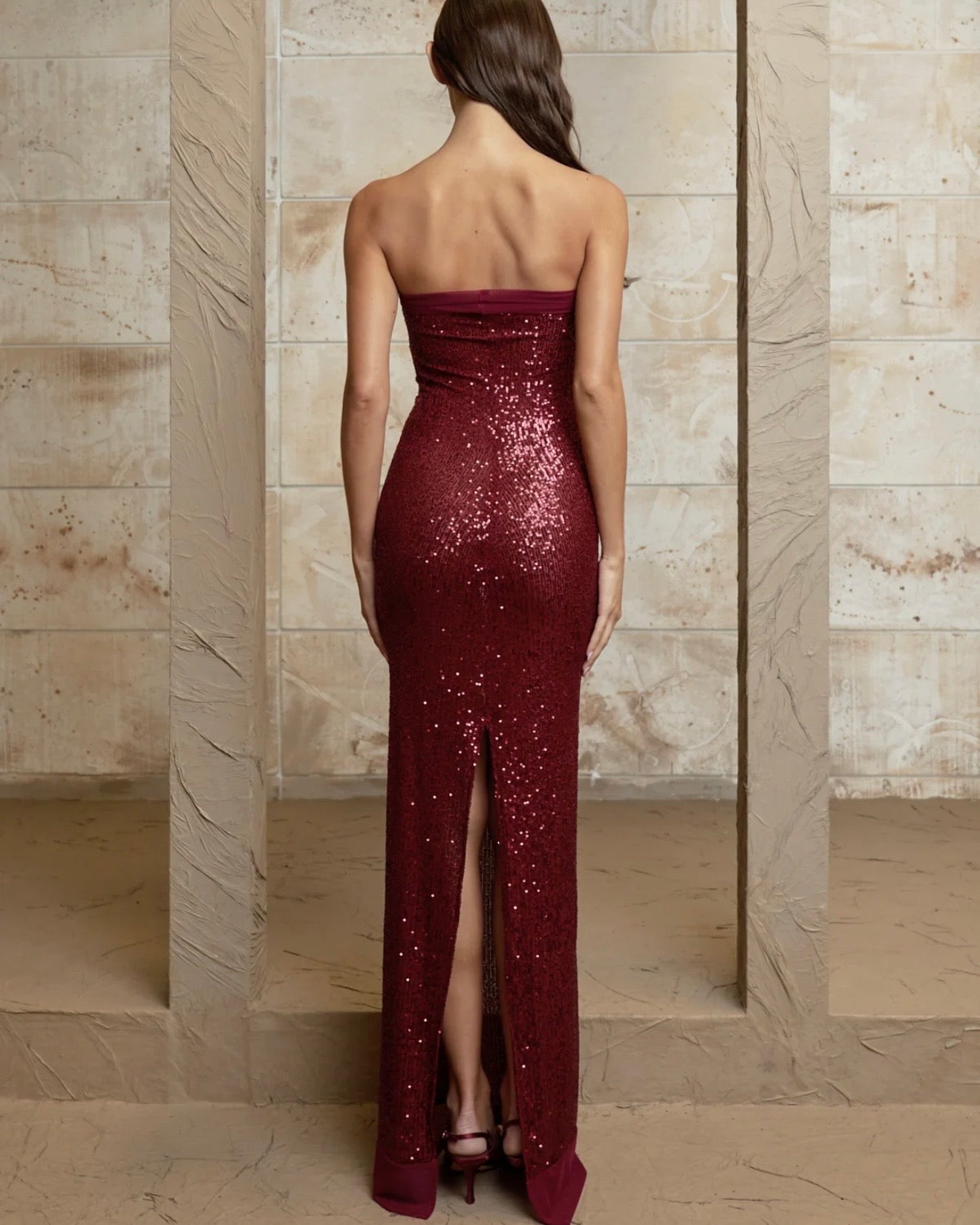 Elizabeth Dress - Ruby