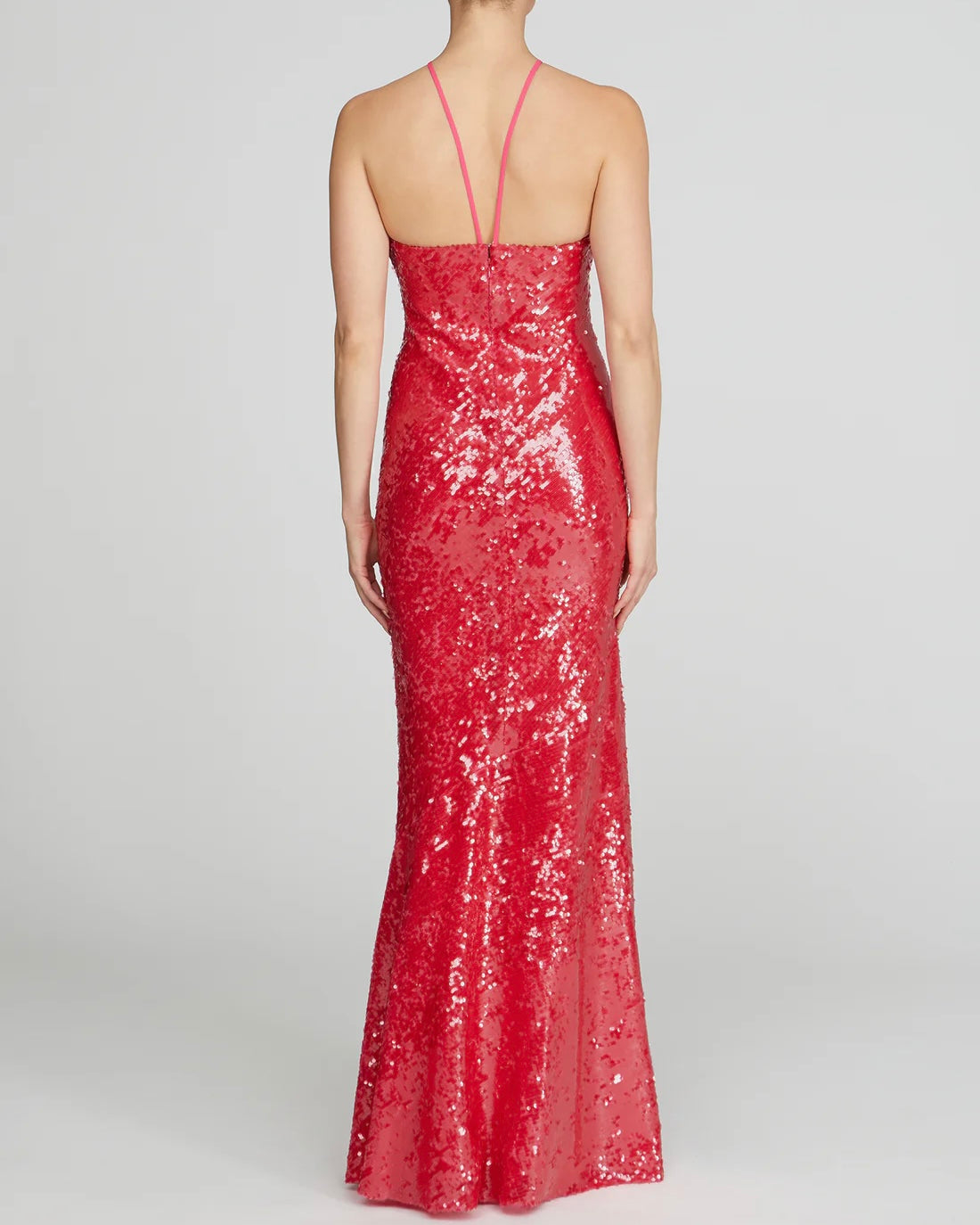 Regine Sequin Halter Gown