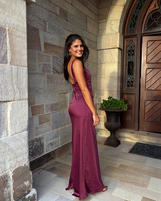 Atlein Gown - Plum