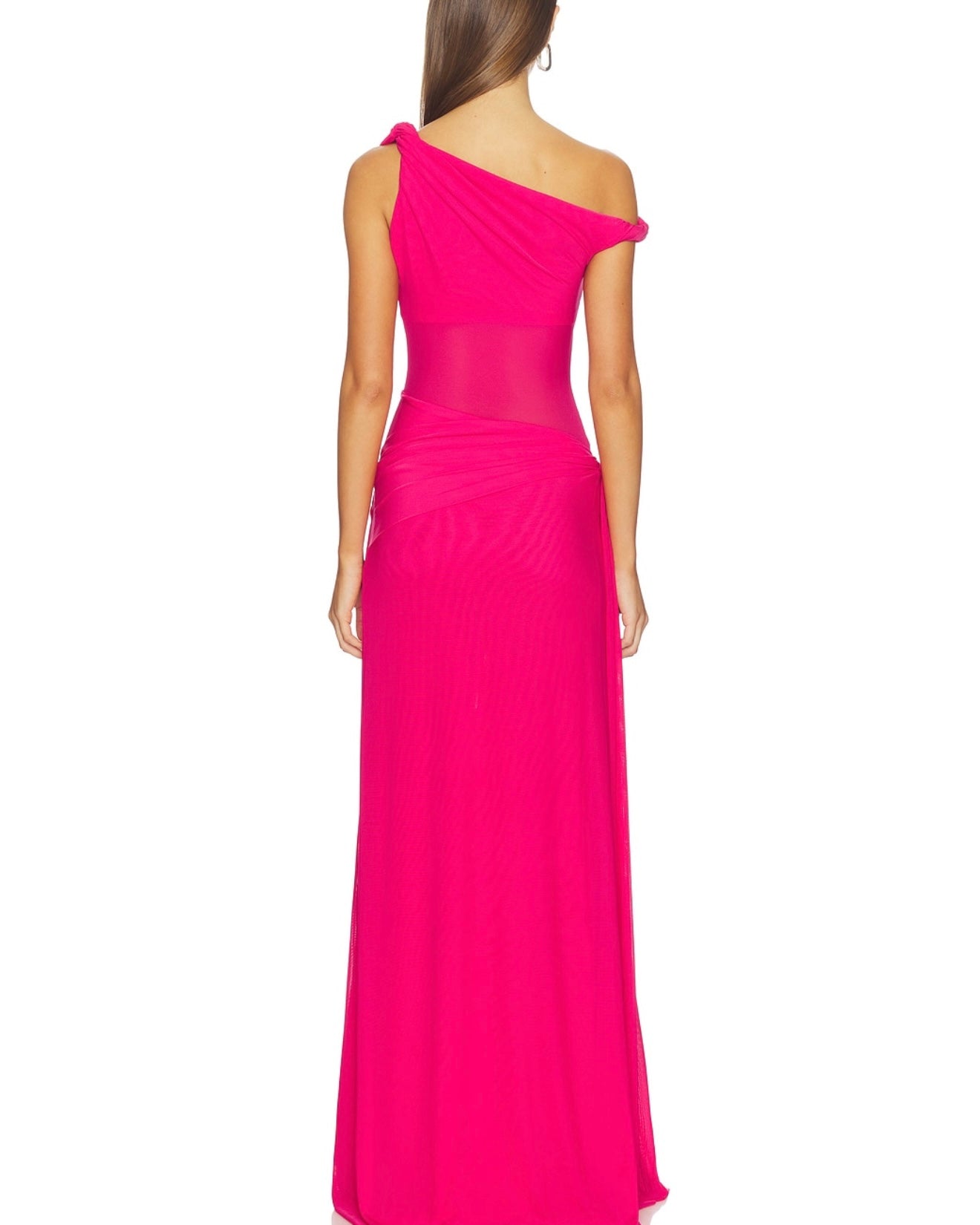 Sisal Mesh Dress - Bright Rose