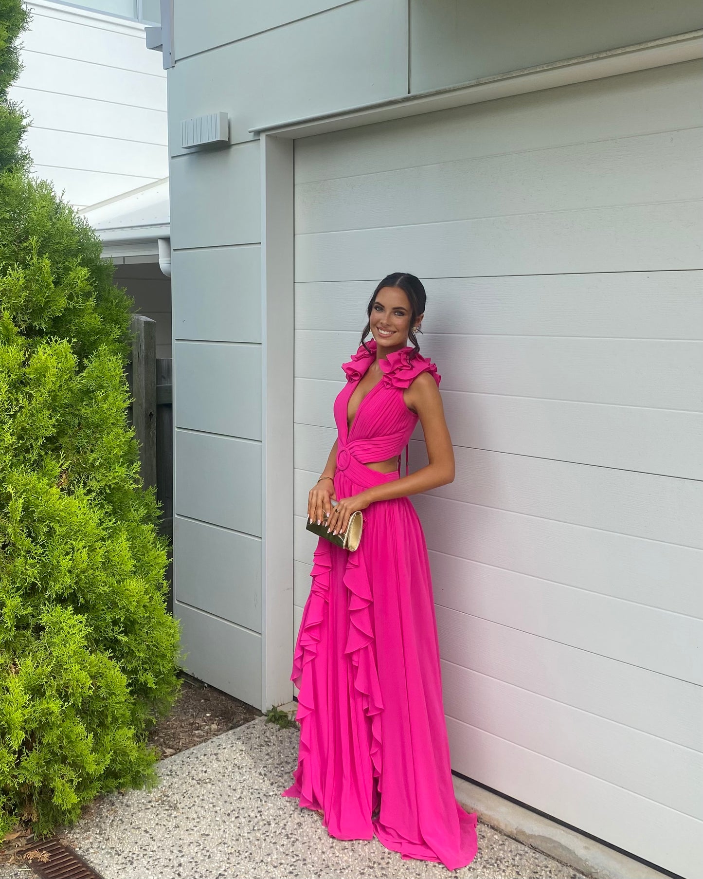 Flutter Sleeve Maxi Dress - Azalea