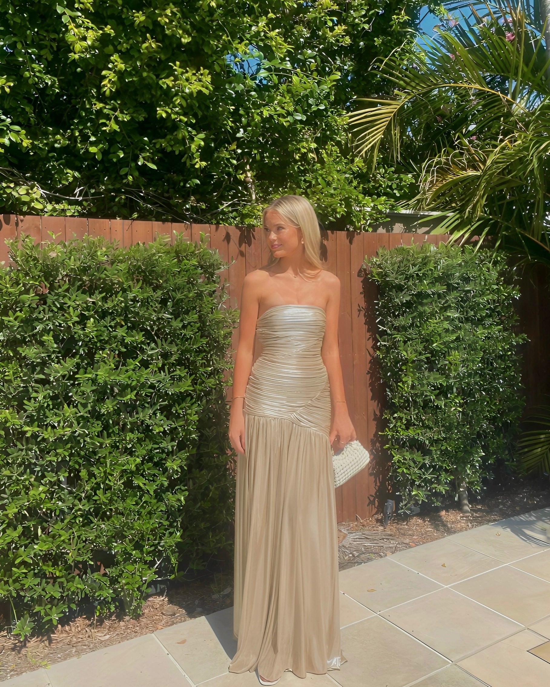 retrofete champagne dress Heather Sequin Dress Retrofete