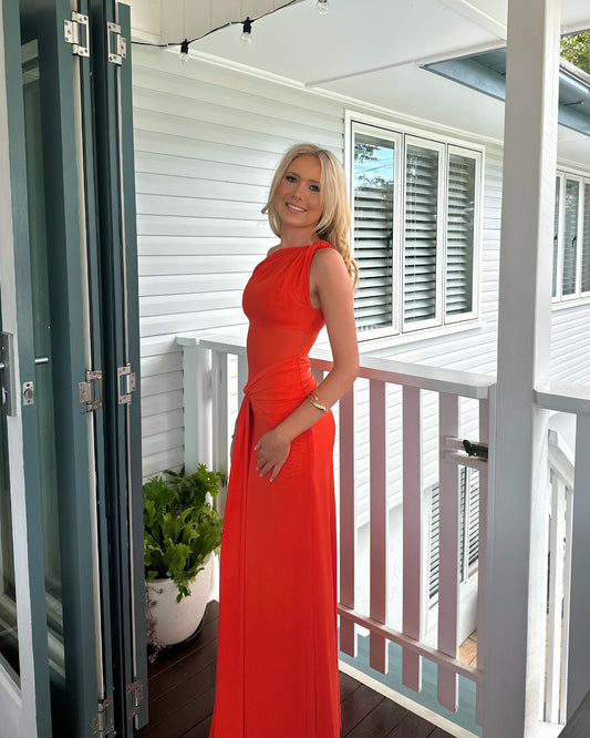Sisal Mesh Dress - Chilli