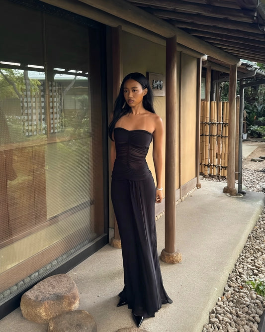 Noemi Strapless Dress - Black