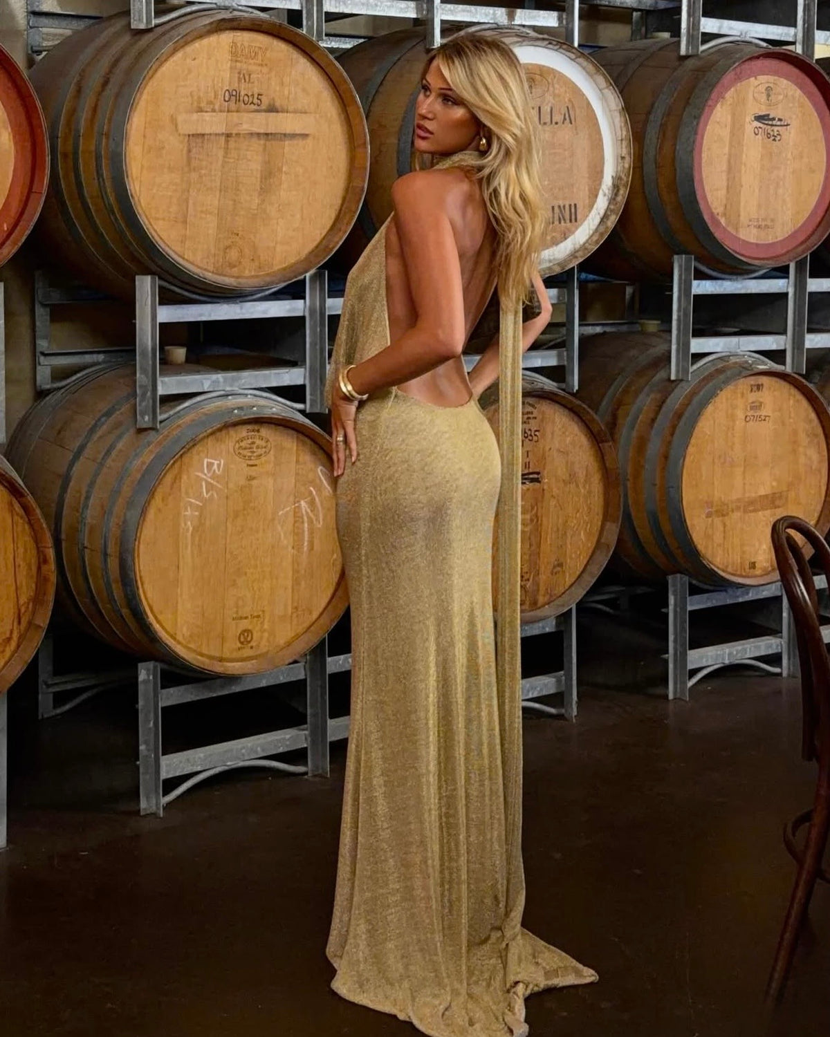 Kaia Dress - Gold