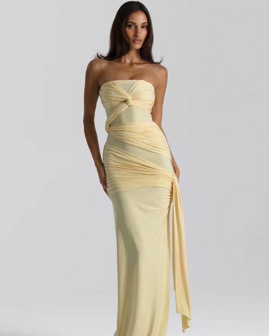 Miranda Gown - Lemon