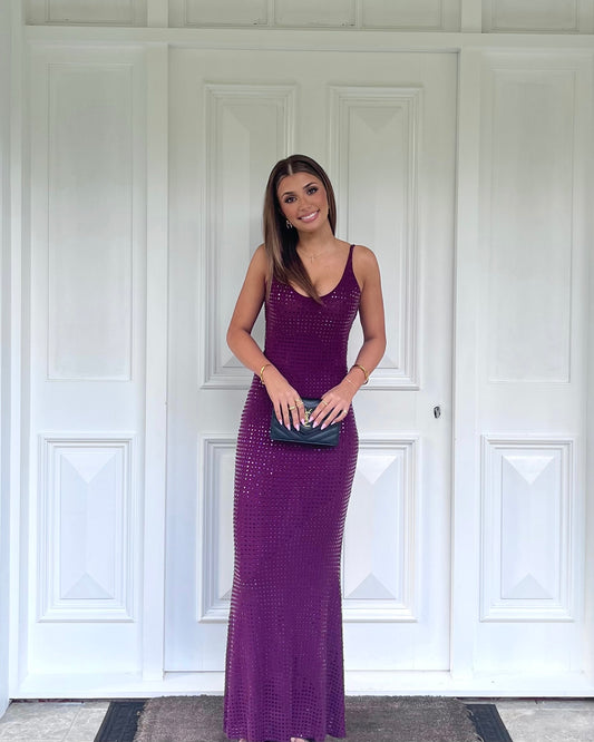 Pam Square Diamante Maxi - Berry