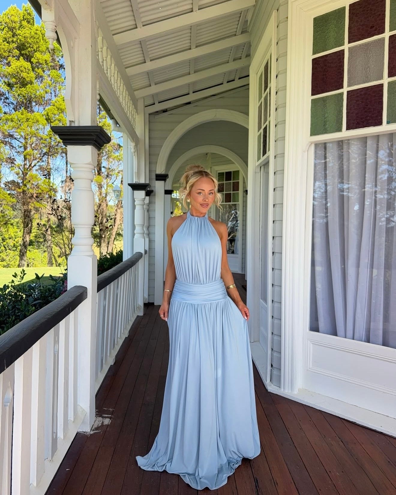 Santina Dress - Sky