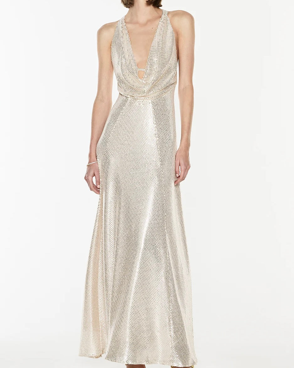 High Voltage Cowl Dress