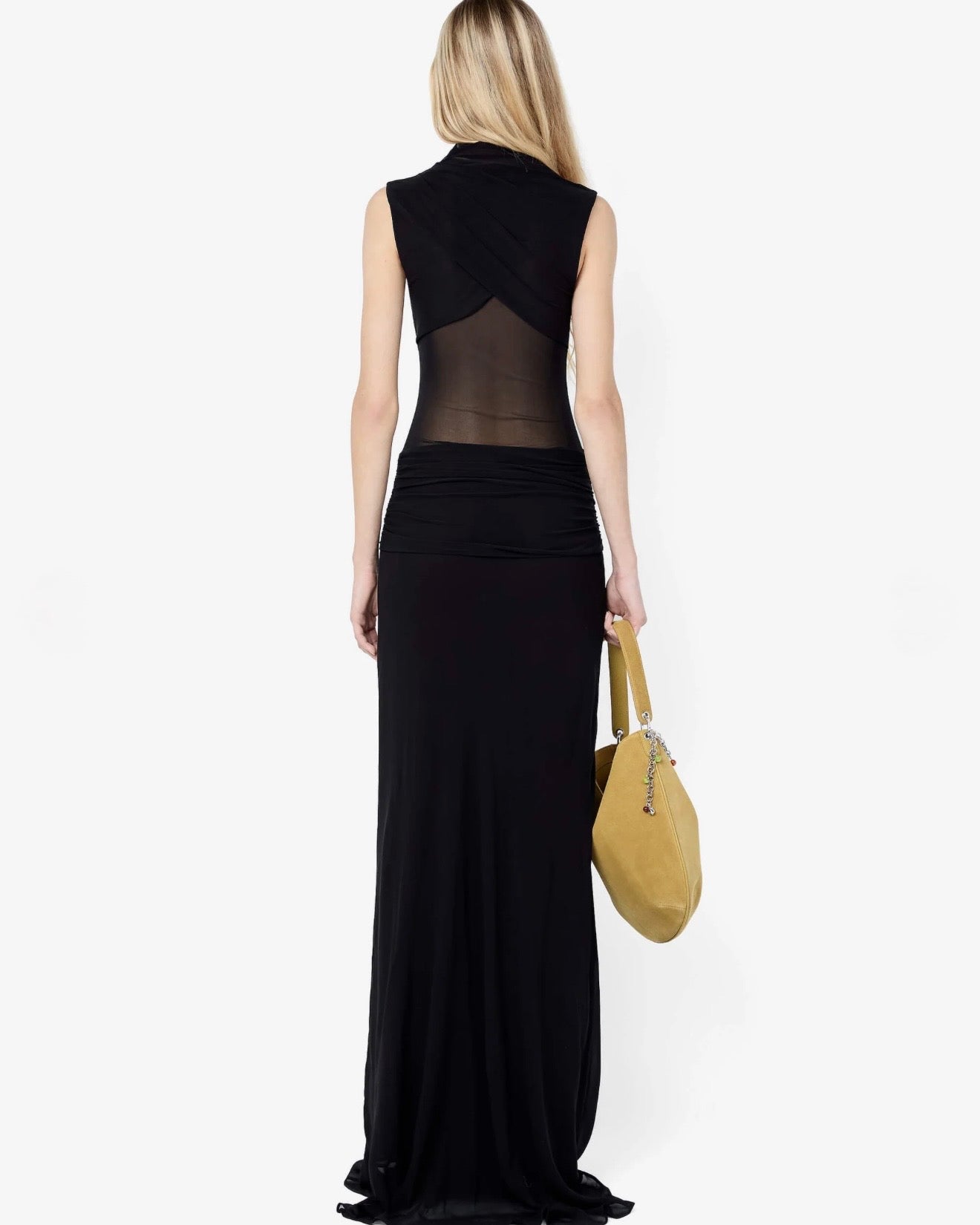 Cassis Knot Maxi Dress