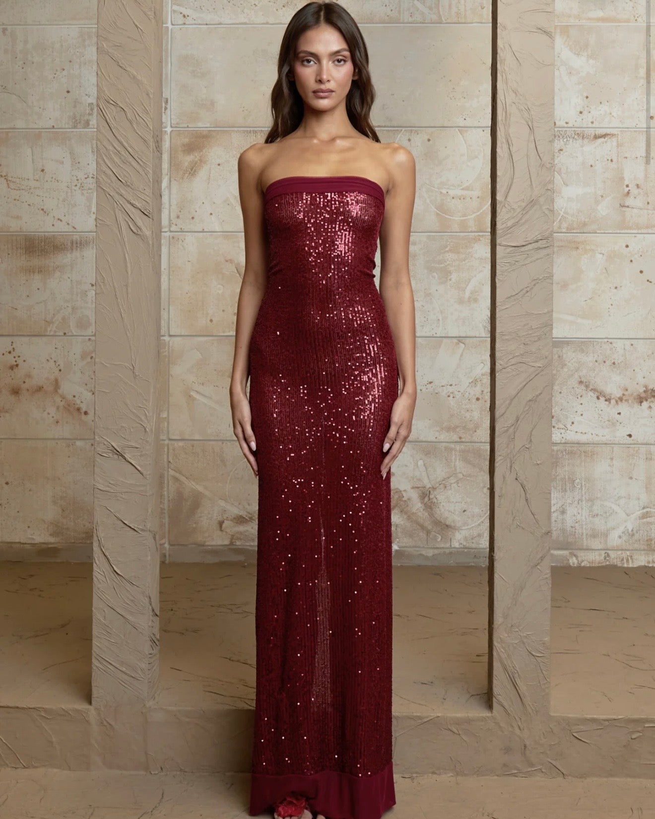 Elizabeth Dress - Ruby