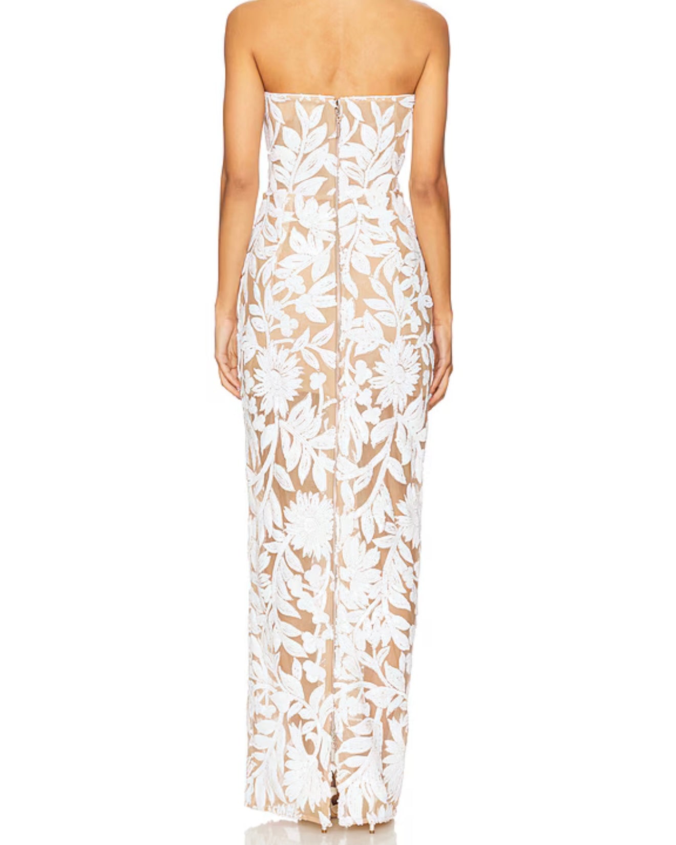 Dahlia Maxi Dress - White Sequin