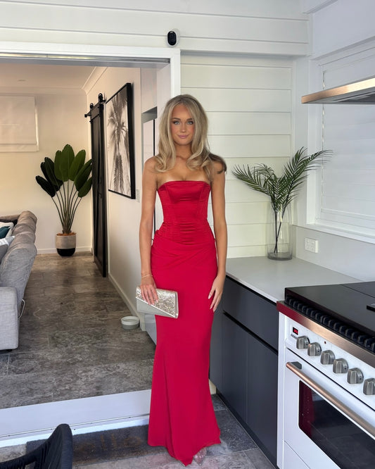 Clara Maxi Dress - Red