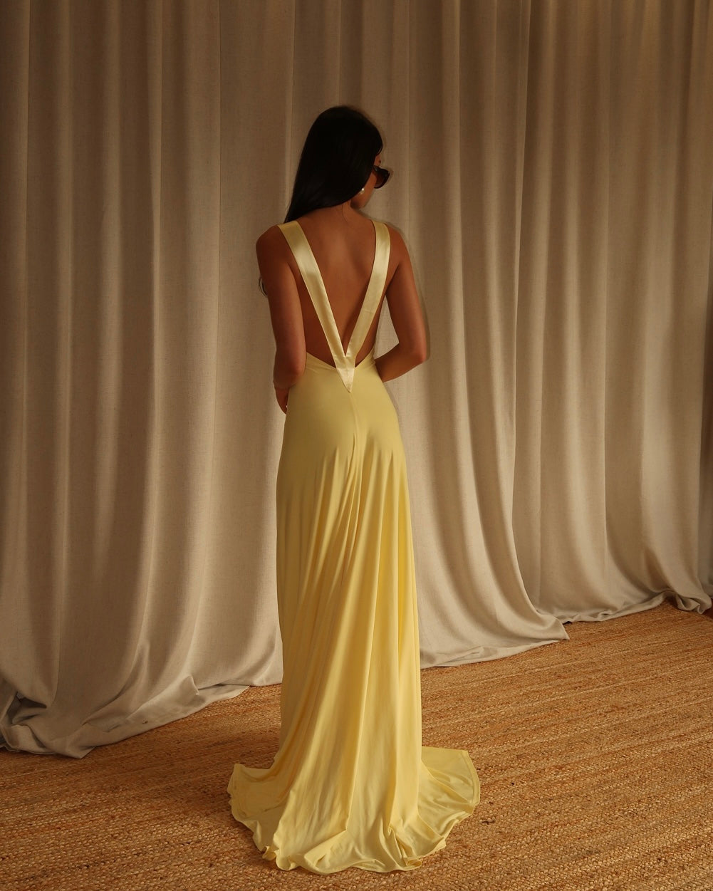Rosa Gown - Lemon – Book My Look Brisbane