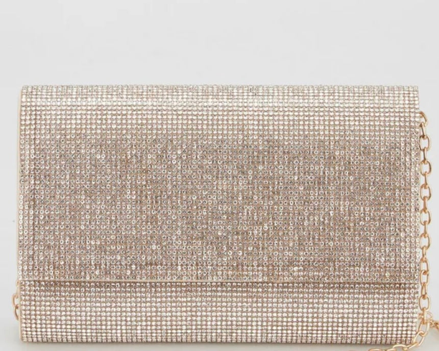Crystal Clutch - Gold