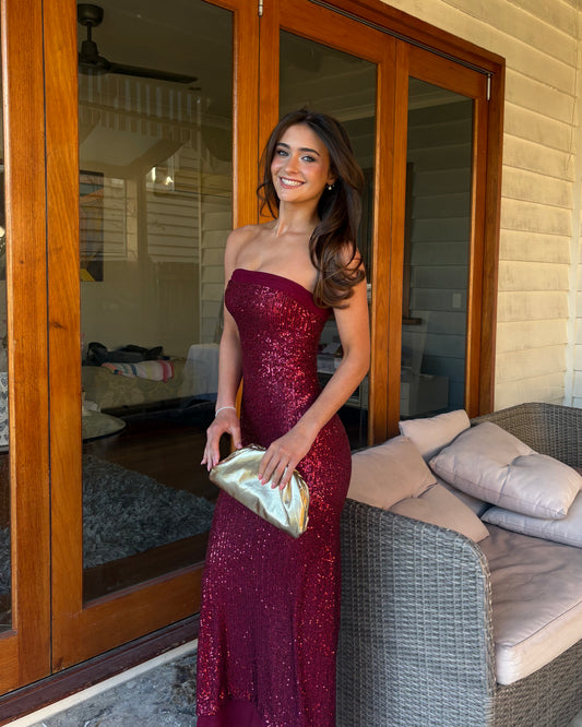 Elizabeth Dress - Ruby